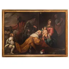 Giuseppe Nuvolone, Adorazione dei Magi, oil on canvas