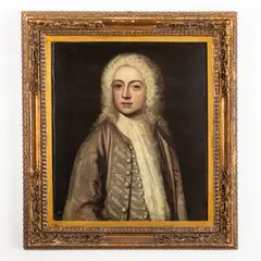 Ritratto di giovane by Alessandro Longhi, oil on canvas, offered Dec 2023