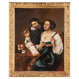 Theodoor Van Thulden, Lezione di canto, oil on canvas