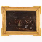 Hendrik de Valk, Scena di osteria, oil on panel