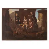 Scena di genere by Giacomo Francesco Cipper Detto Il Todeschini, oil on canvas, offered Dec 2023