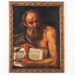 Pietro Bellotti, Filosofo, oil on canvas