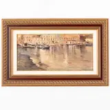 Giuseppe Casciaro, Ortelle, 1863 ; Napoli, 1945 / Mergellina / Firmato Casciaro, titolo e data 1923 in basso a sinistra, pastel on cartoncino