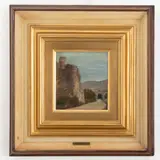 Ernesto Rayper, Genova, 1840 ; Gameragna, 1873 / Strada di campagna, oil on paper applicata on canvas