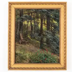 Francesco Bosso, Vercelli, 1864 ; Torino, 1933 / Scorcio del parco di Villa Cavallini / Firmato F Bosso e datato 914 in basso a sinistra, oil on canvas