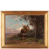 Alessandro Lupo, Torino, 1876 ; 1953 / Aratura / Firmato A Lupo e datato 1910 in basso a sinistra
