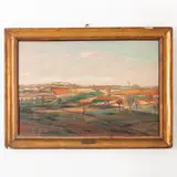 Eso Peluzzi, Cairo Montenotte, 1894 ; Monchiero, 1985 / Sera d'estate / Firmato E Peluzzi in basso a destra, oil on canvas
