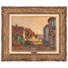Léo Gausson, Lagny-sur-Marne, 1860 ; 1944 / A Courpieres, Aisne / Firmato Leo Gausson e datato 1910 in basso a sinistra, oil on panel