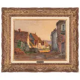 Léo Gausson, Lagny-sur-Marne, 1860 ; 1944 / A Courpieres, Aisne / Firmato Leo Gausson e datato 1910 in basso a sinistra, oil on panel