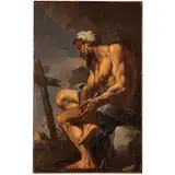 Paolo Pagani, San Gerolamo, oil on panel