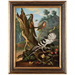 Coppia di nature vive in un paesaggio by Pieter Snyers, oil on canvas, offered Nov 2023