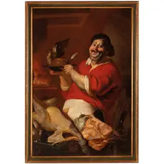 Niccolò Cassana, Ritratto di cuoco, oil on canvas