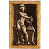 Antonio Mondino, Putto con spada, oil on canvas