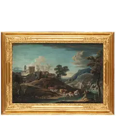Marco Ricci, Paesaggio, tempera on paper