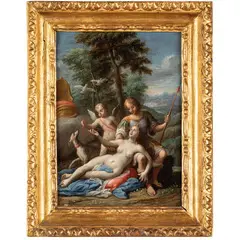 Venere e Adone by Michele Rocca, oil on canvas, offered Nov 2023