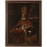 San Nicola di Bari by Agostino Beltrano, oil on canvas, offered Nov 2023