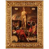 Louis de Caullery, Allegoria della Guerra con scultura di Marte, oil on panel