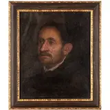 Leandro Bassano, Studio di testa, oil on canvas