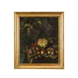 Michelangelo Cerquozzi, Coppia di nature morte con uva e cocomeri, oil on canvas