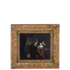 Scena di interno con musici by Anthonie Palamedesz., oil on panel, offered Nov 2023