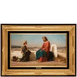 Domenico Morelli, Napoli, 1826 - 1901 / La samaritana al pozzo / Firmato D Morelli e datato 1880 in basso a destra, oil on canvas