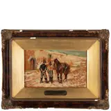 Livorno, 1825 - Firenze, 1908 / Scena militare / Firmato Gio Fattori in basso a destra by Giovanni Fattori, oil on tavoletta, offered Nov 2023