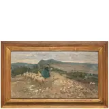 Niccolò Cannicci, Firenze, 1846 - 1906 / L'appello / Firmato N Cannicci e datato 1896 in basso a sinistra, oil on canvas