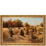 Adolf Baumgartner-Stoiloff, Linz, 1850 - Vienna, 1924 / Il lavoro nei campi / Firmato A Baumgartner in basso a sinistra, oil on canvas