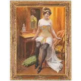 Henri Vincent-Anglade, Bordeaux, 1876 - Parigi, 1956 / La coquette / Firmato Vincente Anglade e datato 09 in basso a sinistra, pastel on paper