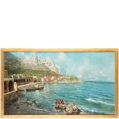 Giuseppe Giardiello, Napoli, 1887 - 1920 / Veduta di Capri / Firmato G Giardiello in basso a sinistra, oil on canvas