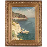 Cesare Maggi, Roma, 1881 - Torino, 1961 / Veduta della costa ligure / Firmato C Maggi in basso a destra