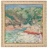 Rubaldo Merello, Montespluga, 1872 - San Fruttuoso, 1922 / San Fruttuoso dal mare / Firmato Merello R in basso a sinistra, oil on canvas