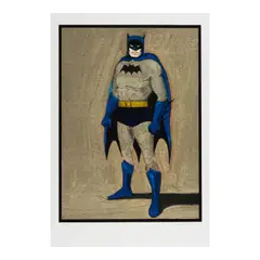 Mel Ramos, Batman, 2014, Woodcut in colors on Somerset paper