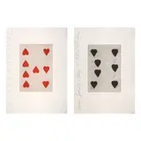 Donald Sultan, Two Plates, from Playing Cards (2 works), 1990, Two aquatints, one in colors, on Twinrocker handmade paper, each initialed in pencil