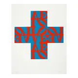 Robert Indiana, Love Cross (Sheehan 44), 1968, Screenprint in colors on wove paper