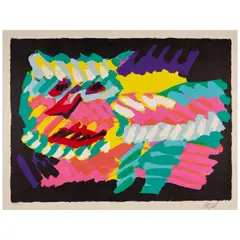 Karel Appel, Four Plates, from Cats (4 works),