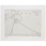 Richard Diebenkorn, 6, from Nine Drypoints and Etchings, 1977, Hard-ground etching on Rives BFK paper