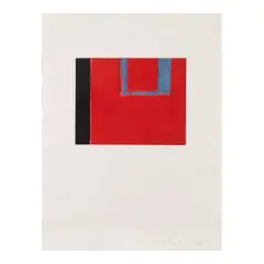 Untitled (Engberg & Banach 181) by Robert Motherwell, 1975, Etching with aquatint on Rives BFK paper, sold May 2025