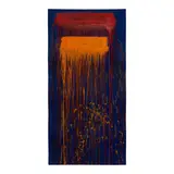 Pat Steir, Orange Waterfall, 2013, Unique screenprint