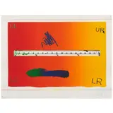 Jasper Johns, Untitled (Field 145; Gemini 293), 1971, Lithograph in colors on Waterleaf handmade paper