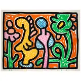 Keith Haring, Flowers IV (Littmann p. 167)