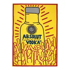 Absolut Vodka by Keith Haring, 1986-1989, Offset lithograph in colors on wove paper, sold May 2025