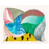 David Hockney, Gorge d'Incre, from Some More New Prints (MCAT 338, Gemini 1624), 1993, Lithograph and screenprint in colors on Arches paper