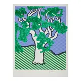 Roy Lichtenstein, Rain Forest, from Columbus: In Search of a New Tomorrow (Corlett 278), 1992, Screenprint in colors on wove paper