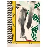 Roy Lichtenstein, Against Apartheid (Corlett 200), 1983, Lithograph in colors on Arches paper