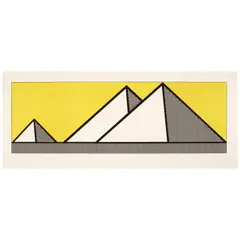 Pyramids (Corlett 87) by Roy Lichtenstein, 1969, Lithograph in colors on Arches paper, sold May 2025