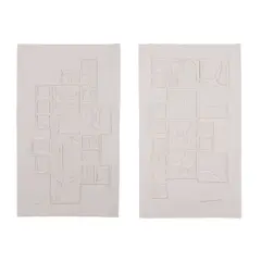 Louise Nevelson, Sky Gate II, 1982, Diptych comprising two cast paper relief prints