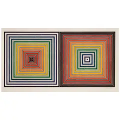 Frank Stella, Double Gray Scramble (Axsom 93, Gemini 491), 1973, Screenprint in colors on Arches 88 paper