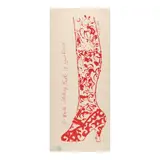 Andy Warhol, A Whole Stocking Full of Good Wishes, 1956, Offset lithograph in red on Plover Onion Skin paper