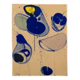 Sam Francis, Blue Balls, circa 1960, gouache on paper laid on Masonite